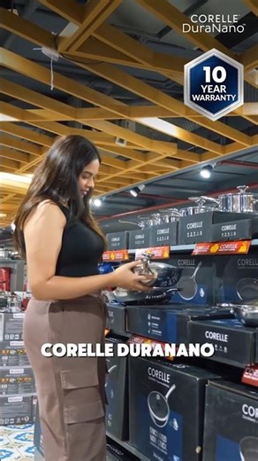 corelle Duranano cookware, one switch- big difference!