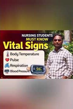 4 Important Vital Signs Explained in 60 Seconds| Nursing Students must know| madhuhealthnursing
