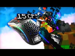 Butterfly Clicking with NEW Glorious Model D - Mouse sounds in Ranked Skywars