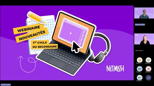 Webinaire I Nouveautés 2025 Netmath pour le 1er cycle du secondaire