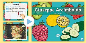 Food KS1 Giuseppe Arcimboldo Information PowerPoint Presentation