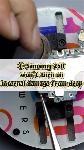 QianLi Repair Tools on Instagram: "1️⃣Samsung 25U won‘t turn on. Need to keep data. Power and RAM are broken from a fall. Inductor fell off. Tried to fix it, but had to replace the board. Too many solder points were damaged. #qianli#mobilephonerepair#tool#repair#qianlirepairtools#PhoneRepair#MobileRepair#TechFix#GadgetFix #RepairLife#TechSupport#RepairTools#TechTools#DIYTools#PhoneRepairKit#FixYourTech#TechUSA#TechEurope#USTech#UKTech#CanadaTech#EuroGadgets#TechLifestyle#DIYLife#TechAddict#Gadge