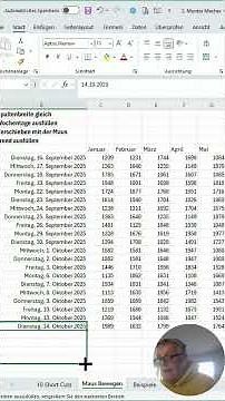 „Schneller mit der Maus durch Excel navigieren“