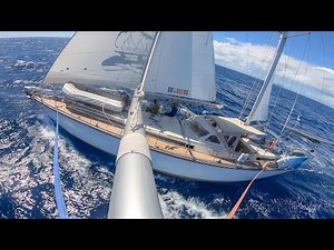 [75 MIN] SLOW TV ASMR OCEAN SOUND- Relax while sailing on the ocean! Sailing Vessel Delos