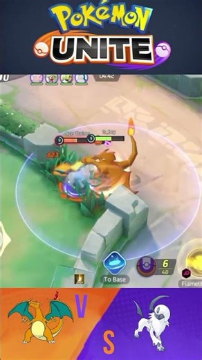 pokémon #gaming #pokémon unite #charmandergameplay charizard vs absol