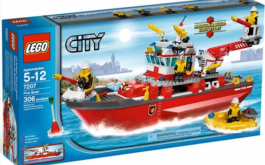 乐高 城市 7207 消防船 速组评测