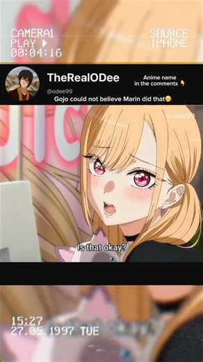 Gojo could not believe Marin did that | My Dress-Up Darling