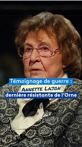 Annette Lajon fut la dernière résistante de l'Orne. Ici, elle nous livre son témoignage d'une enfance vécue sous l'Occupation. Le récit poignant de la lutte clandestine de la Résistance ornaise. 👆 #DDay #DDay80 #debarquementnormandie #80anniversary #secondeguerremondiale #worldwar2 #occupation #normandie #batailledenormandie | France 3 Normandie