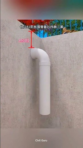 Septic Tank Construction in 3D | 3 Chamber Septic Tank Design | Civil Guru #shorts