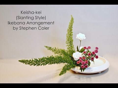 How To Make a Keisha-kei Ikebana Arrangement