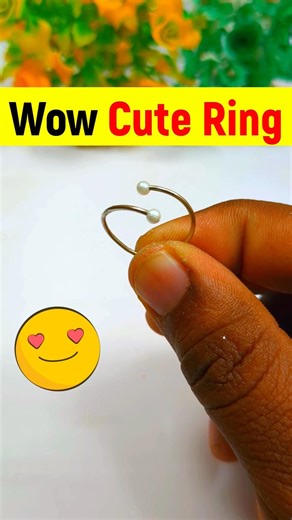 DIY Homemade Ring ❤️😘How to Make Cute Ring at Home#diy #craftideas #craft #shorts #viral #trending