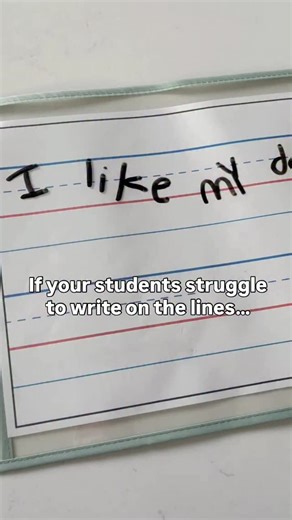 Ashley | Kindergarten Teacher on Instagram: "Teaching students to write their letters correctly on the lines is a whole other skill in itself! It can be really confusing for them! But this trick is a game changer! 🙌🏻 After teaching them about tall and small letters, and letters that fall, I have them practice building their letters on the lines with cubes. This helps them stop and think about the placement of each letter on the lines. Then, as they write, they can look back at the cubes to see