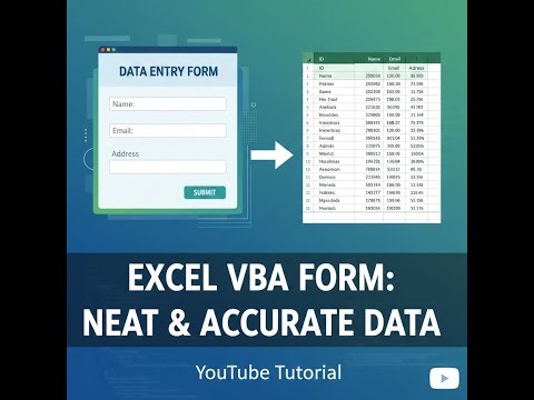 How to use excel vba form to enter neat, clean and accurate record