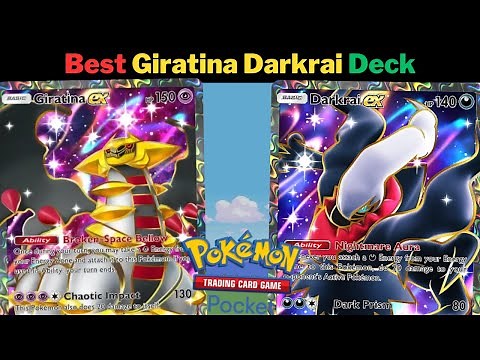 BEST NEW DECK! GIRATINA & DARKRAI Ex DECK! (with Decklist) - Pokemon TCG Pocket