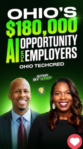 MIDWESTCON on Instagram: "$180,000 in free AI and tech training—and most Ohio employers don’t even realize they qualify. Nonprofits. Local governments. School districts. Small businesses. If you have W2 employees in Ohio, this applies to YOU. Ohio is now offering up to $30,000 per application, with a total of $180,000 per year in direct reimbursements for training your team. These funds come straight from the state—no strings, no gimmicks. It’s for employers of every kind: - Nonprofits - Cities 