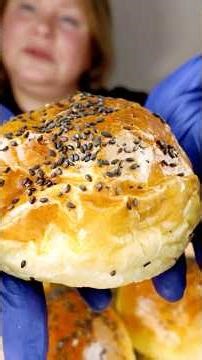 El Secreto del Pan de Hamburguesa Ultra Esponjoso: ¡Parece una Nube! #recetas #pan #hamburger #food