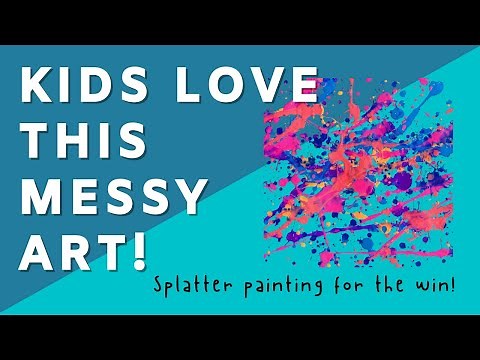 How to do Splatter Painting | Easy Summer Art Idea for Kids