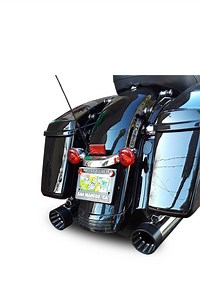 Sharkroad Harley Touring 1995-2016 4.5” Slip On Mufflers Pro-Baffle