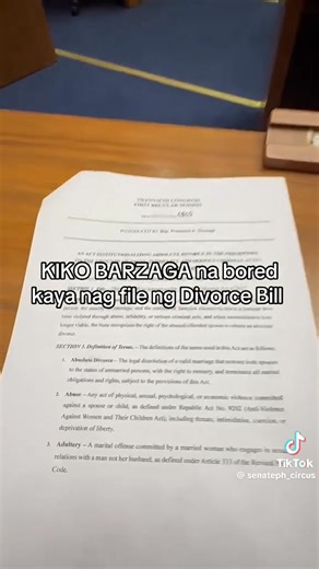 5.4K views · 365 reactions | Rep. KIKO BARZAGA nag file ng Divorce Bill. | Divorce Law Philippines | Facebook
