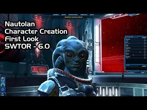 SWTOR Nautolan Character Creation - First Look