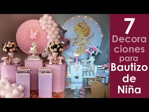 7 Ideas de Decoracion para Bautizo de Niña