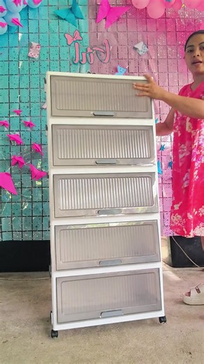 Innovative Flipped Cabinet Storage Drawers with Wheels