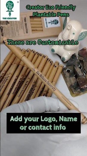 Branded Pens for your company by Creator Eco Pens #corporategifting #plantablepens
