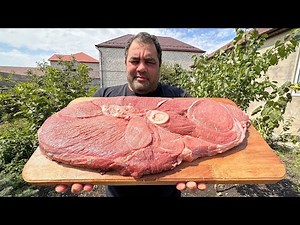 Here it is - that cartoon steak! Let's cook it like in Tom and Jerry!