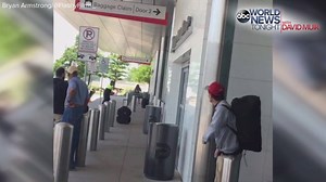 DEVELOPING: Raw video show at least 9 shots were fired outside the baggage claim at the Dallas Love Field airport. More tonight on ABC World News Tonight with David Muir. http://abcn.ws/1tn4x2R | ABC World News Tonight with David Muir