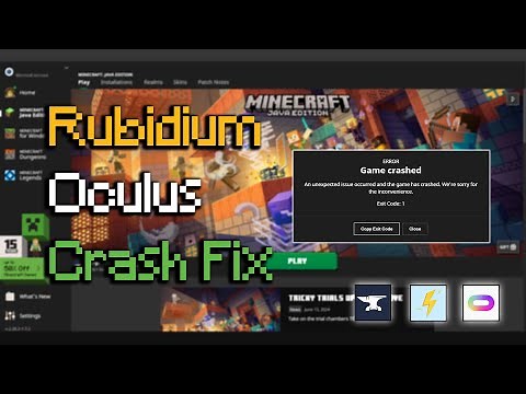 How to Fix Forge Oculus & Rubidium mod Crash Problem | Minecraft 1.20.1
