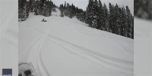 Wyoming snowmobilers survive after being buried by an avalanche caught on camera