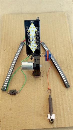 Powering silver light using dc generator spring