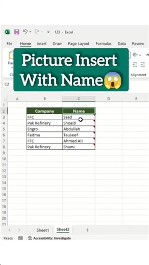 Show Image on Mouse Hover in MS Excel | #excel #skillswithasad #exceltips #shorts