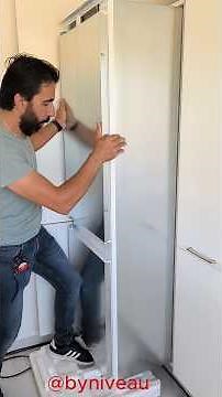 Installation d'un réfrigérateur encastrable/ Built-in refrigerator installation