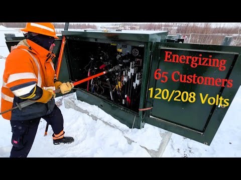 Hot stick work on Underground Powerlines.