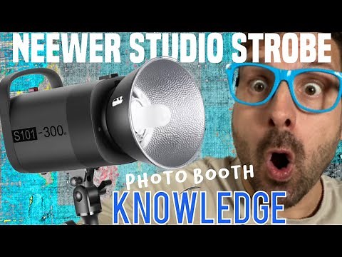 Photo Booth Lighting Setup - Neewer Studio Lights - Review - S101-300 Monolight Vs Strobe