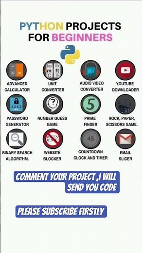 12 Python Projects to Make You a Pro Faster Than You Think! 🐍💡#python #techshorts