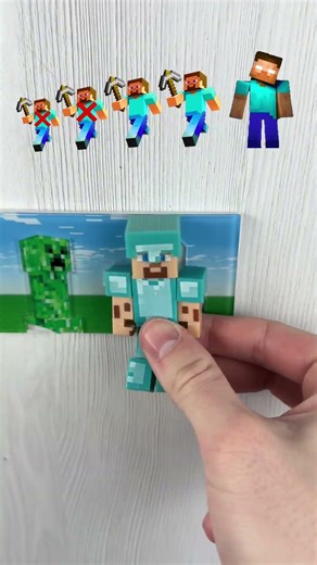 Minecraft Steve Edition! 🤩 Wait for GIANT STEVE! ❤️ #minecraft