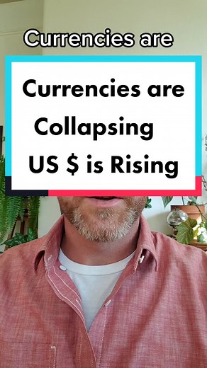 Currencies across the globe are collapsing and forcing people to buy US dollars. This is helping to lift the value of US $. Don't be fooled. Make sure you have some insurance against all fiat currencies collapsing. You don't want to get forced into the digital dollar. #money #inflation #digitaldollar #collapse #greatreset