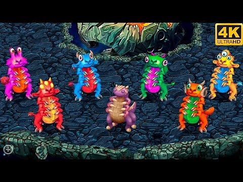 Prismatic Repatillo - all versions (My Singing Monsters: Dawn Of Fire) 4k