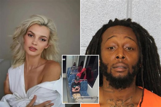 Chilling video shows Iryna Zarutska’s cold-blooded accused killer calmly walk off Charlotte train after fatal stabbing