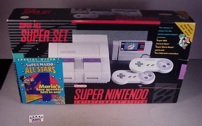 1992 Super NES Nintendo Game Console & Games in original box Video system  works | eBay
