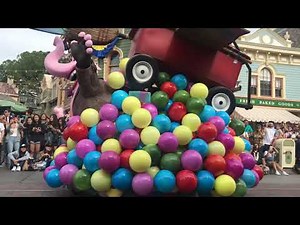 Pixar play parade at Disneyland Main Street