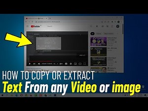 Copy Text From any Video and image | How To Copy Text From Youtube Videos Using AI