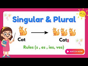 Singular and Plural Nouns for Kids | Fun Grammar Rules with s, es, ies & More!