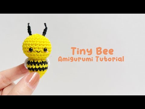Tiny Bee Amigurumi Crochet Tutorial | Step by Step | FREE PATTERN