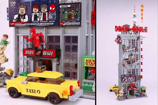 乐高漫威蜘蛛侠 号角日报大楼【定格动画】