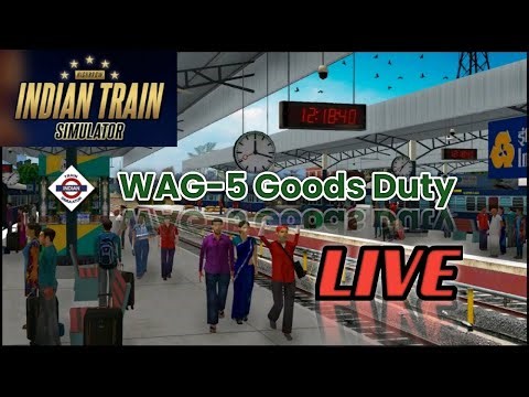 WAG-5 Goods Duty LIVE 🚂 | Indian Train Simulator Freight Gameplay