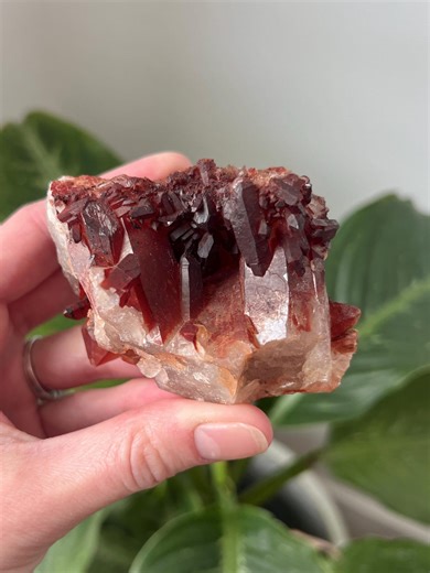 Red Hematoid Quartz Cluster – Moroccan Fire Quartz Specimen, 6.8 Oz - Etsy