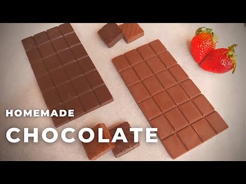 Homemade Chocolate Bars | Milk Chocolate & Dark Chocolate | Step By Step Guide